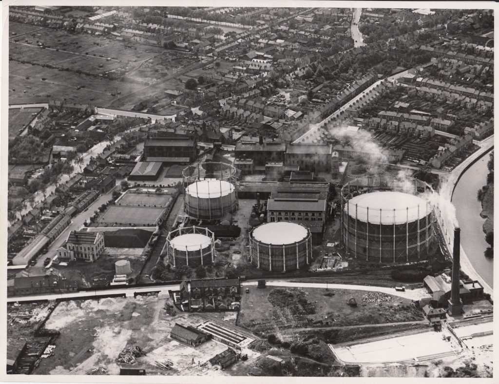 A.1933 33700 Aerial view of Gas Works 26 May 1933